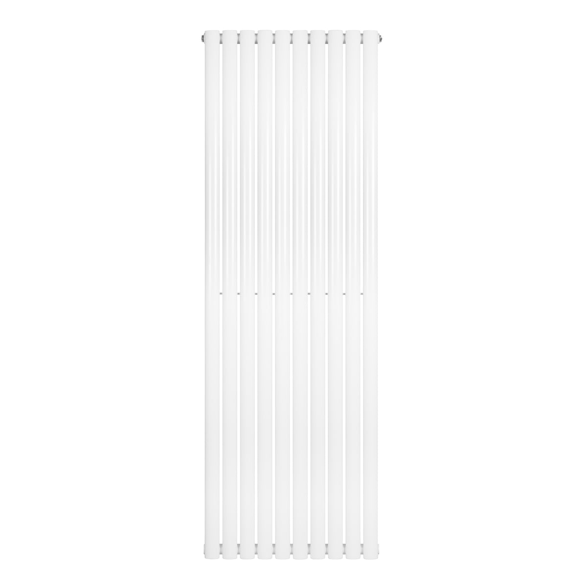 Hochformatiger, weißer Gliederheizkörper mit schlanken, vertikalen Lamellen, ideal für moderne Innenräume, Maße 1800mm x 600mm