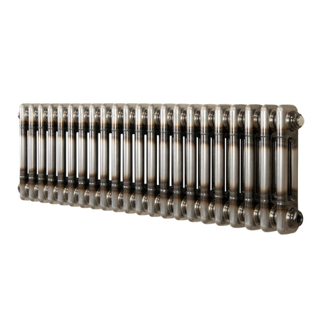 Klassischer 2-Säulen-Heizkörper – 300 x 1010 mm - Rohmetall
