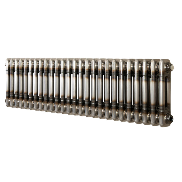 Klassischer 2-Säulen-Heizkörper – 300 x 1190 mm - Rohmetall