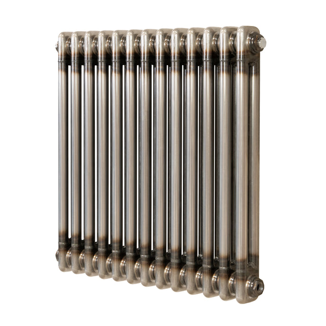 Klassischer 2-Säulen-Heizkörper – 600 x 605 mm - Rohmetall