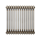 Klassischer 2-Säulen-Heizkörper – 600 x 605 mm - Rohmetall - view 2