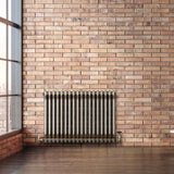 Klassischer 2-Säulen-Heizkörper – 600 x 830 mm - Rohmetall - view 12