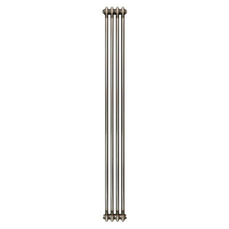 Klassischer 2-Säulen-Heizkörper – 1800 x 200 mm - Rohmetall