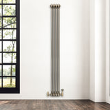 Klassischer 2-Säulen-Heizkörper – 1800 x 200 mm - Rohmetall - view 3
