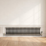 Klassischer 3-Säulen-Heizkörper – 300 x 1190 mm - Rohmetall