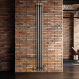 Klassischer 3-Säulen-Heizkörper – 1800 x 200 mm - Rohmetall