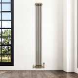 Klassischer 3-Säulen-Heizkörper – 1800 x 200 mm - Rohmetall