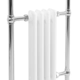 Klassicher Beheizter Handtuchheizkörper – 950 mm x 480 mm – Weiß