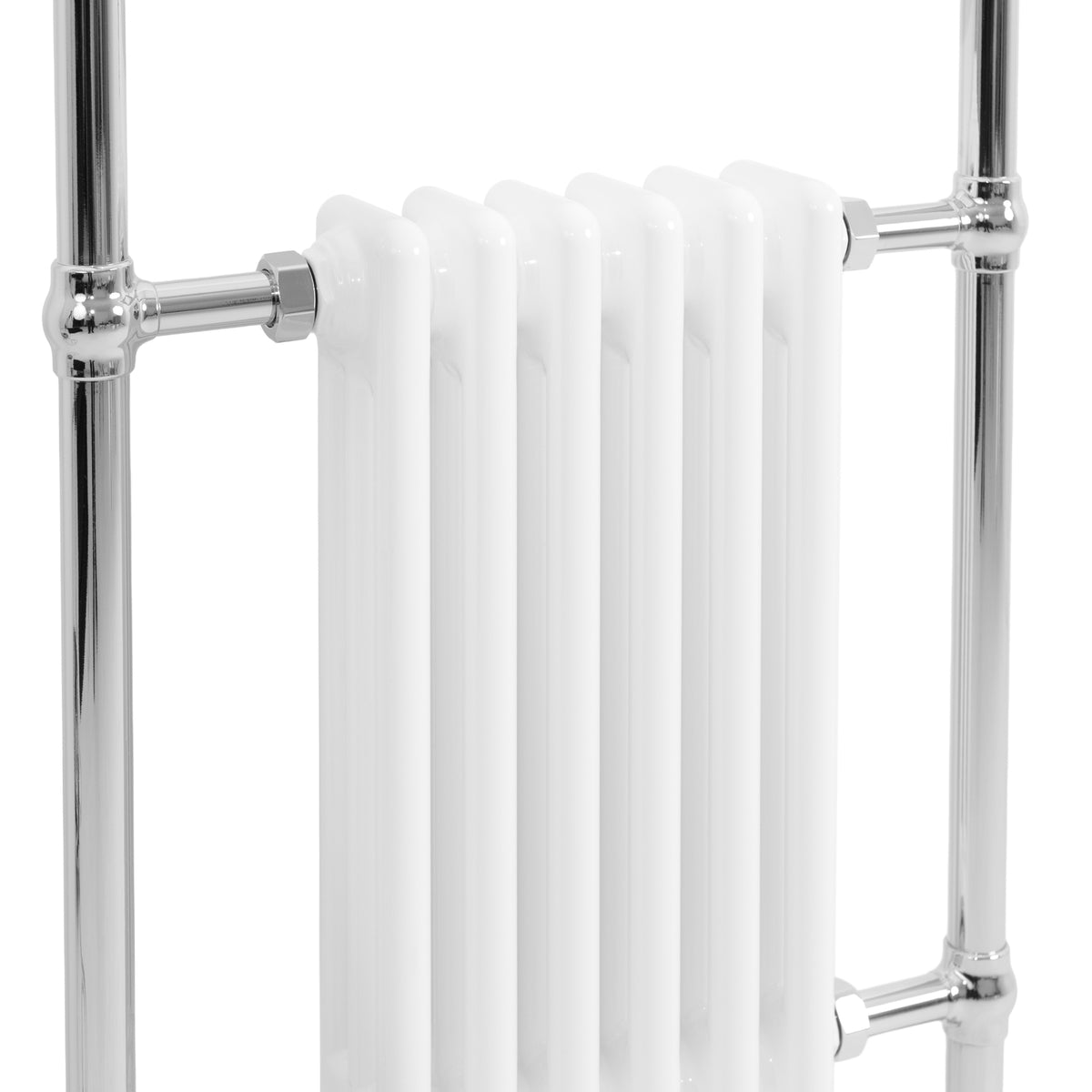 Klassicher Beheizter Handtuchheizkörper – 950 mm x 570 mm – Weiß