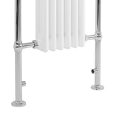 Klassicher Beheizter Handtuchheizkörper – 950 mm x 570 mm – Weiß