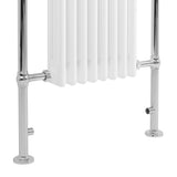 Klassicher Beheizter Handtuchheizkörper – 950 mm x 660 mm – Weiß