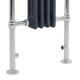 Klassicher Beheizter Handtuchheizkörper – 950 mm x 480 mm – Anthrazitgrau