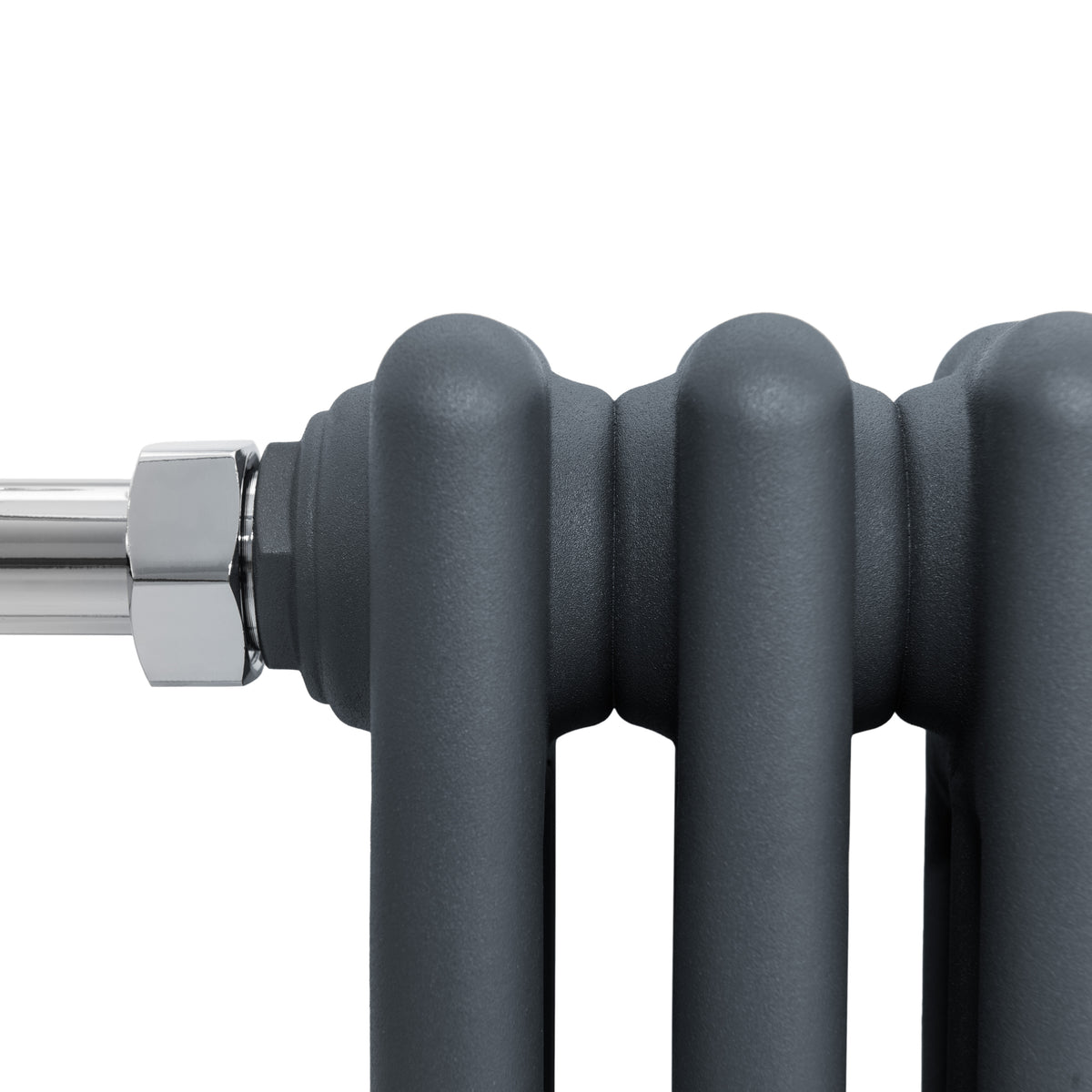 Klassicher Beheizter Handtuchheizkörper – 950 mm x 480 mm – Anthrazitgrau