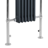 Klassicher Beheizter Handtuchheizkörper – 950 mm x 570 mm – Anthrazitgrau - view 11