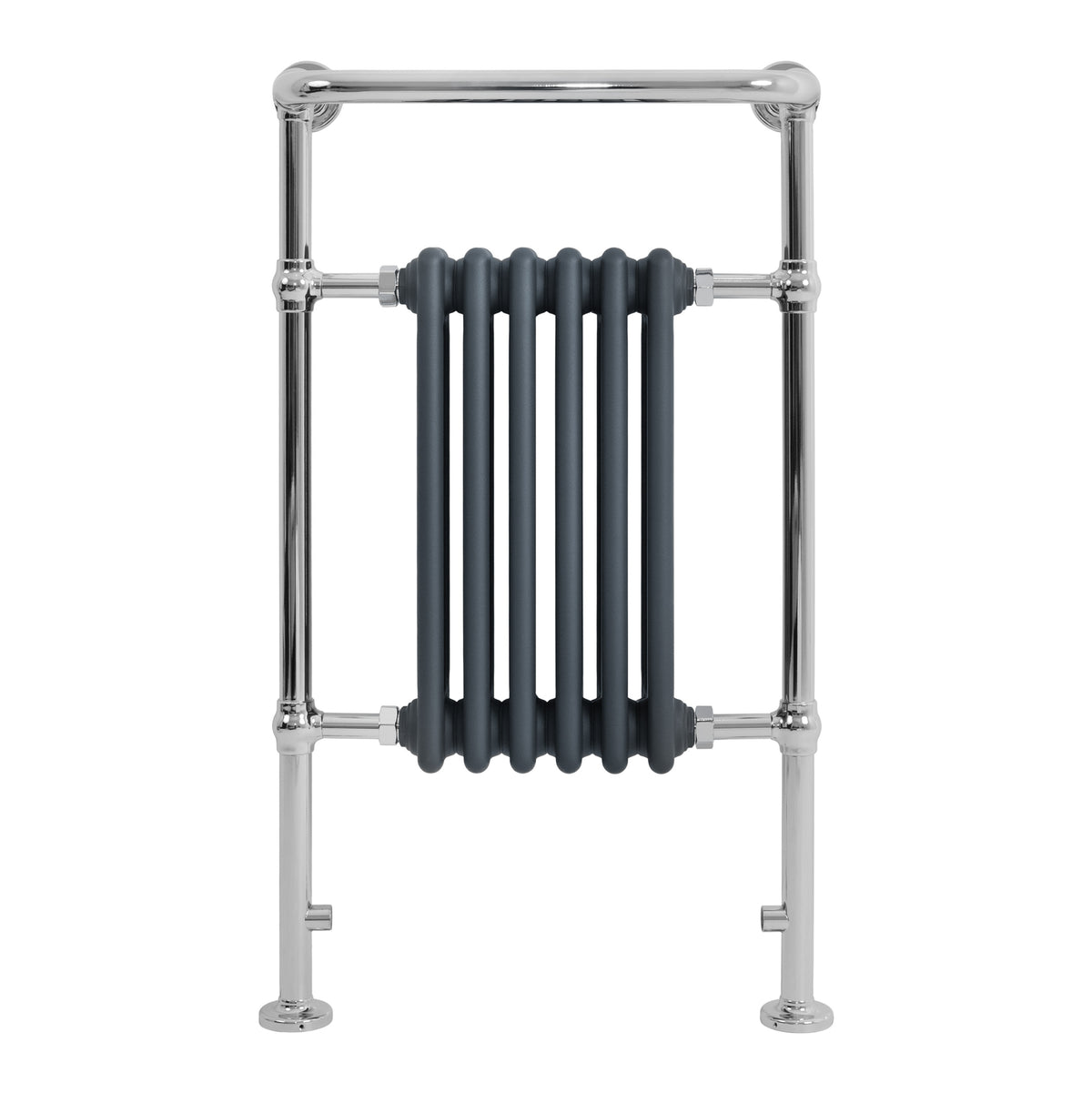 Klassicher Beheizter Handtuchheizkörper – 950 mm x 570 mm – Anthrazitgrau - view 2