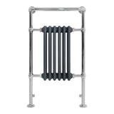Klassicher Beheizter Handtuchheizkörper – 950 mm x 570 mm – Anthrazitgrau - view 2