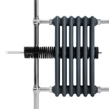 Klassicher Beheizter Handtuchheizkörper – 950 mm x 570 mm – Anthrazitgrau - view 6