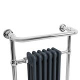 Klassicher Beheizter Handtuchheizkörper – 950 mm x 570 mm – Anthrazitgrau - view 9