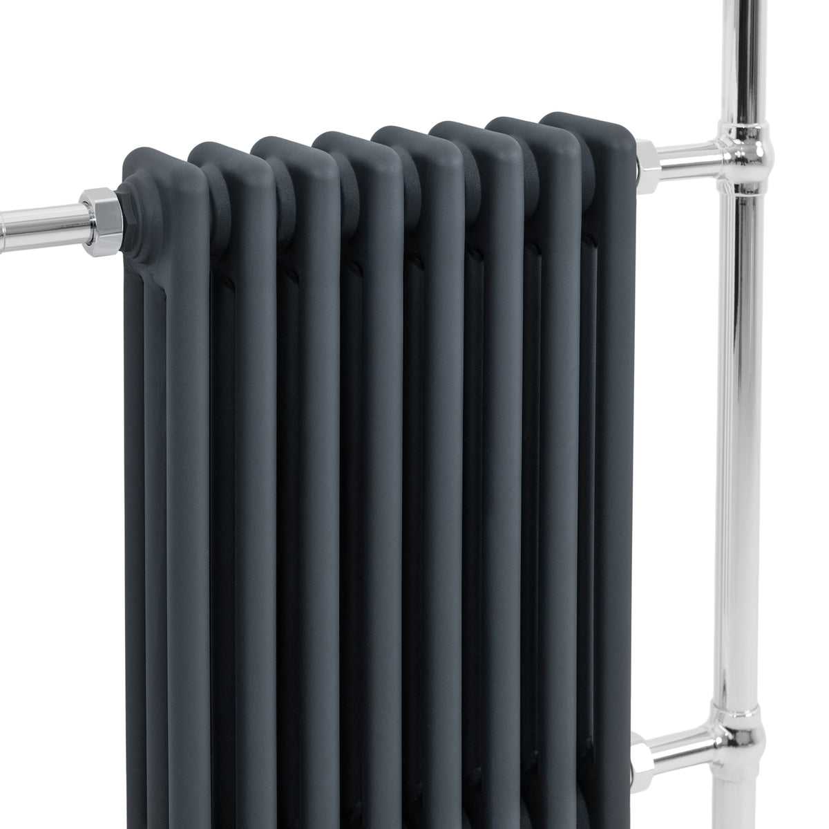Klassicher Beheizter Handtuchheizkörper – 950 mm x 660 mm – Anthrazitgrau