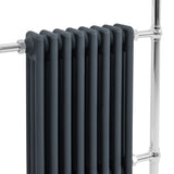 Klassicher Beheizter Handtuchheizkörper – 950 mm x 660 mm – Anthrazitgrau