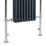 Klassicher Beheizter Handtuchheizkörper – 950 mm x 660 mm – Anthrazitgrau