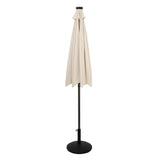 LED-Kipp-Sonnenschirm 2,7m mit Ständer - Creme