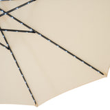 LED-Kipp-Sonnenschirm 2,7m mit Ständer - Creme