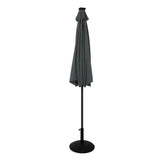 LED-Kipp-Sonnenschirm 2,7m mit Ständer - Grau
