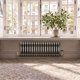 Klassischer 2-Säulen-Heizkörper mit TRV  – 300 x 830 mm – Rohmetall