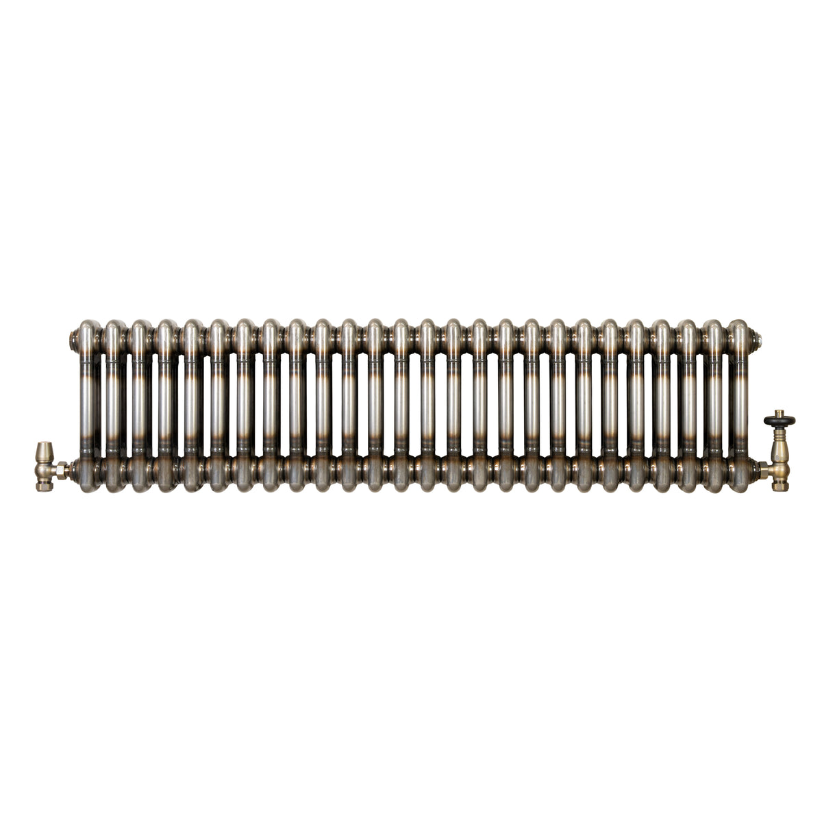 Klassischer 2-Säulen-Heizkörper mit TRV – 300 x 1190 mm - Rohmetall - view 2