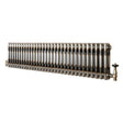 Klassischer 2-Säulen-Heizkörper mit TRV – 300 x 1460 mm - Rohmetall