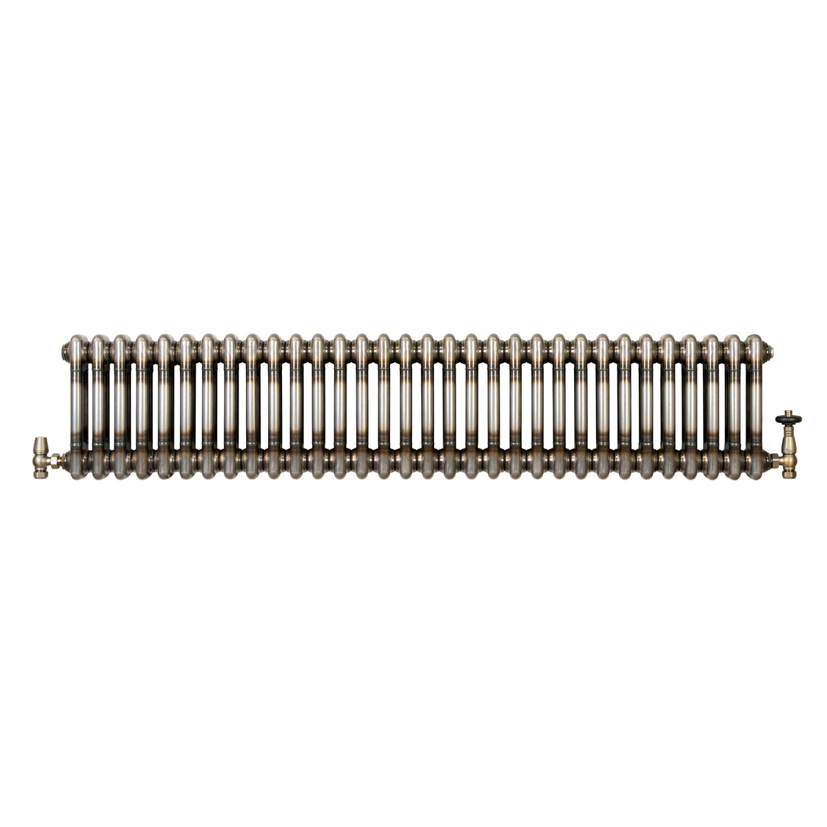 Klassischer 2-Säulen-Heizkörper mit TRV – 300 x 1460 mm - Rohmetall - view 2