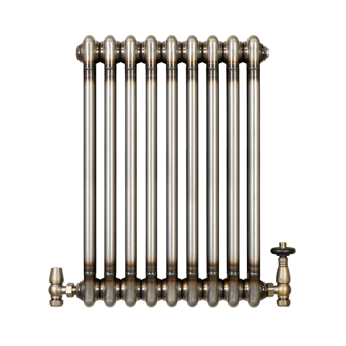 Klassischer 2-Säulen-Heizkörper mit TRV – 600 x 425 mm - Rohmetall - view 2