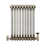 Klassischer 2-Säulen-Heizkörper mit TRV – 600 x 425 mm - Rohmetall - view 2
