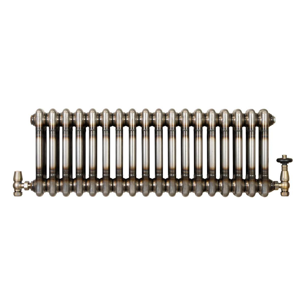Klassischer 2-Säulen-Heizkörper mit TRV – 600 x 830 mm - Rohmetall - view 2