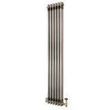 Klassischer 2-Säulen-Heizkörper mit TRV – 1500 x 290 mm - Rohmetall