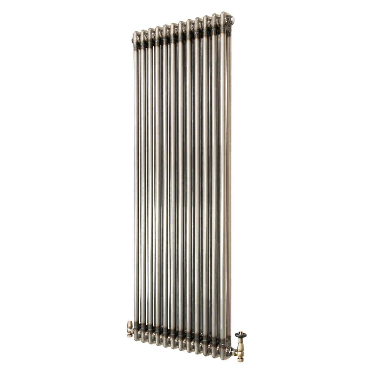 Klassischer 2-Säulen-Heizkörper mit TRV – 1500 x 560 mm - Rohmetall