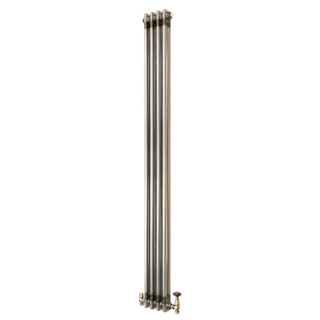 Klassischer 2-Säulen-Heizkörper mit TRV – 1800 x 200 mm - Rohmetall