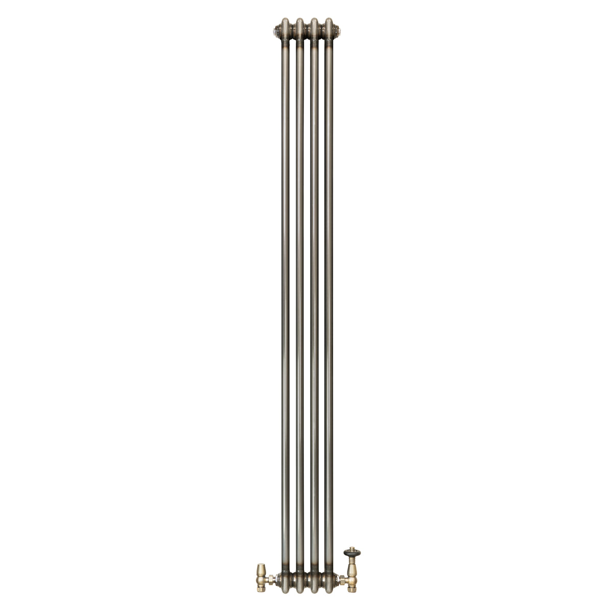 Klassischer 2-Säulen-Heizkörper mit TRV – 1800 x 200 mm - Rohmetall - view 2