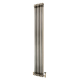 Klassischer 2-Säulen-Heizkörper mit TRV – 1800 x 290 mm - Rohmetall