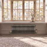 Klassischer 3-Säulen-Heizkörper mit TRV – 300 x 830 mm - Rohmetall