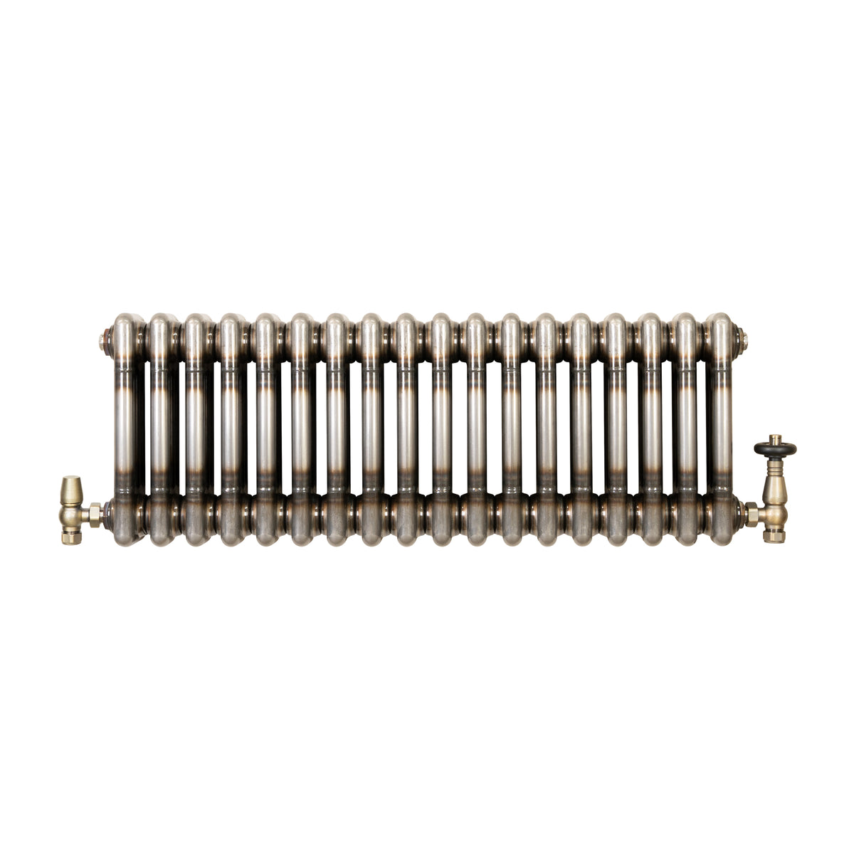 Klassischer 3-Säulen-Heizkörper mit TRV – 300 x 830 mm - Rohmetall