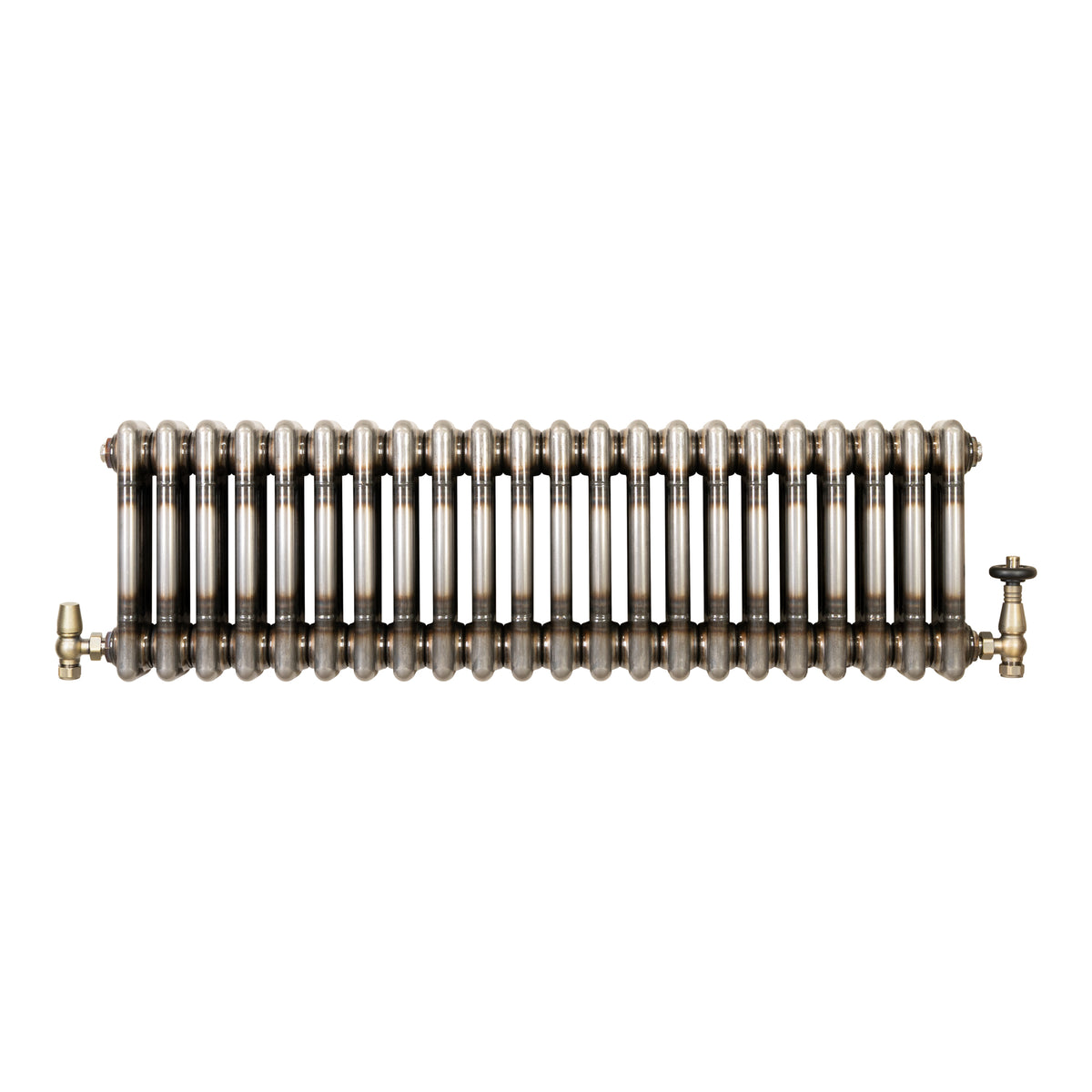 Klassischer 3-Säulen-Heizkörper mit TRV – 300 x 1010 mm - Rohmetall
