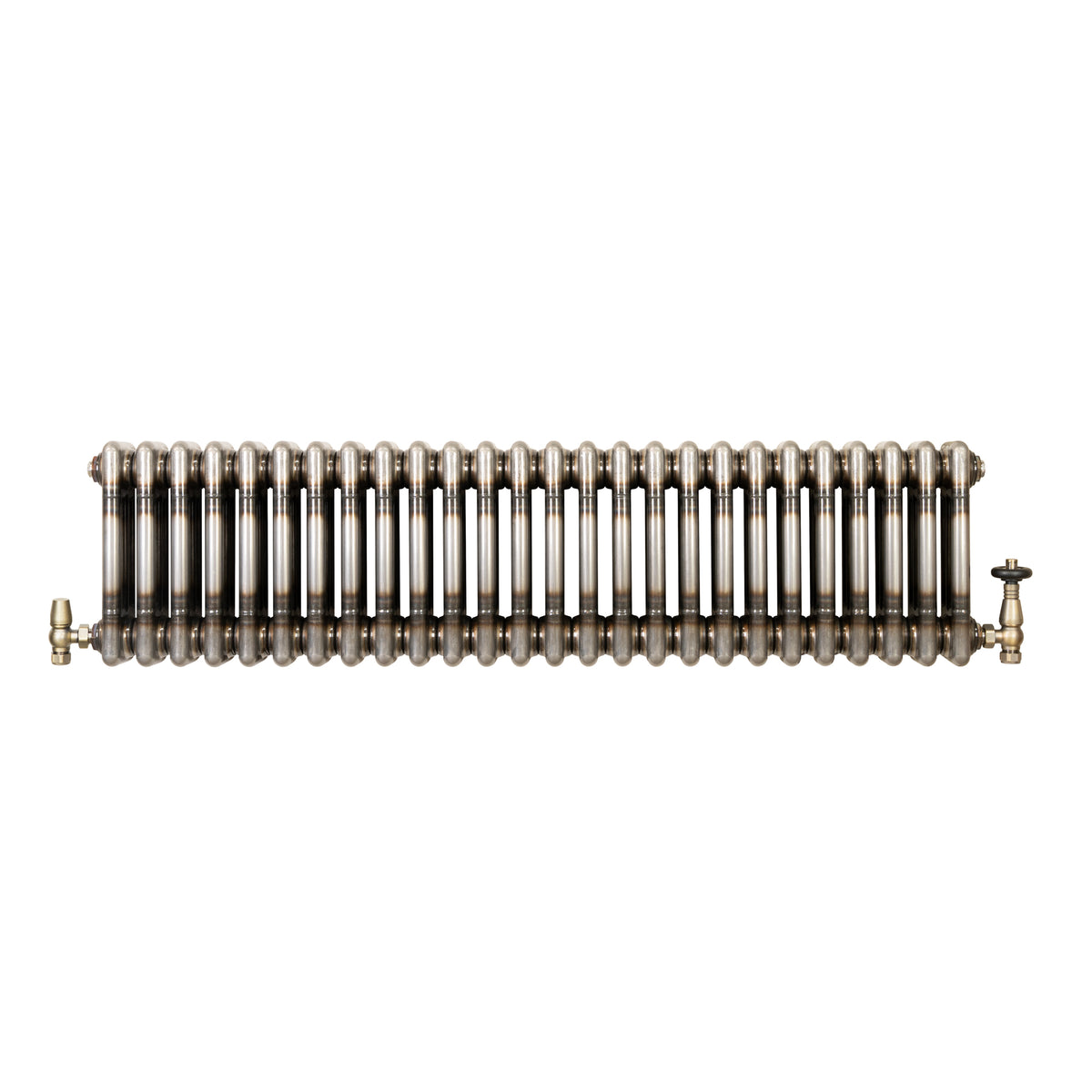 Klassischer 3-Säulen-Heizkörper mit TRV – 300 x 1190 mm - Rohmetall