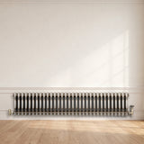 Klassischer 3-Säulen-Heizkörper mit TRV – 300 x 1460 mm - Rohmetall - view 4