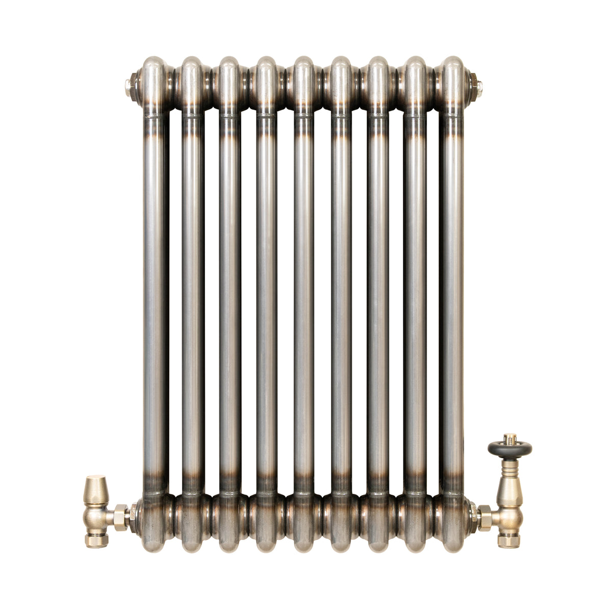 Klassischer 3-Säulen-Heizkörper mit TRV – 600 x 425 mm - Rohmetall - view 2