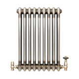 Klassischer 3-Säulen-Heizkörper mit TRV – 600 x 425 mm - Rohmetall - view 2
