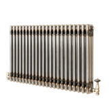 Klassischer 3-Säulen-Heizkörper mit TRV – 600 x 1010 mm - Rohmetall