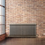 Klassischer 3-Säulen-Heizkörper mit TRV – 600 x 1190 mm - Rohmetall