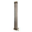 Klassischer 3-Säulen-Heizkörper mit TRV – 1500 x 200 mm - Rohmetall